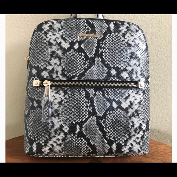 aldo snakeskin backpack
